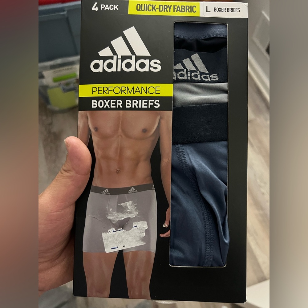 3 pairs of adidas boxerbriefs size larger